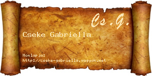 Cseke Gabriella névjegykártya