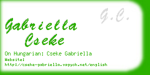 gabriella cseke business card